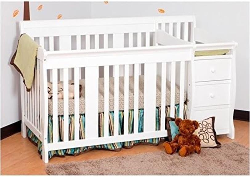 convertible crib and changing table