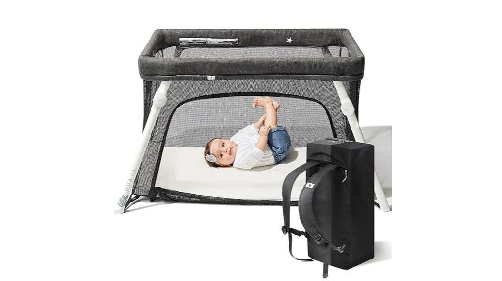 portable and spacious travel crib