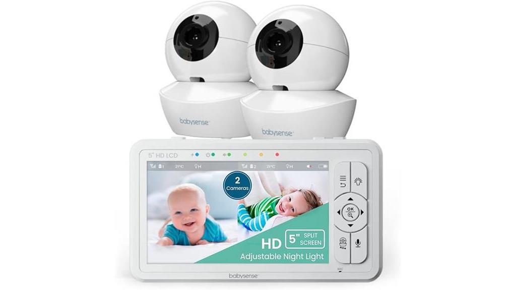 high definition split screen baby monitor