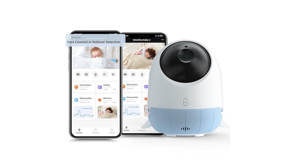 high resolution baby monitor with two way talk and night vision