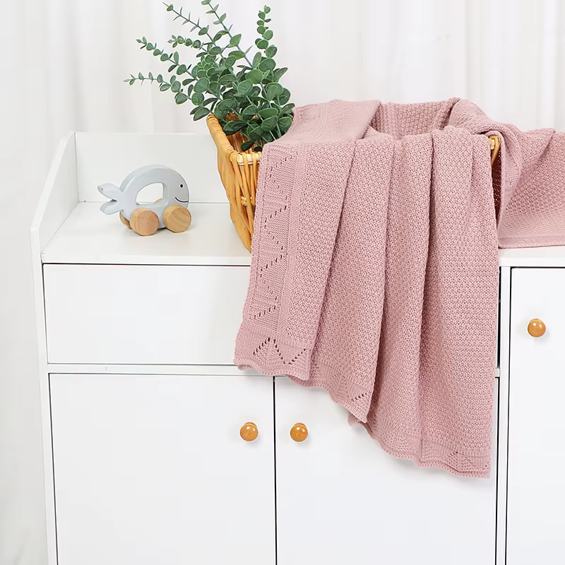baby knitted crib blanket